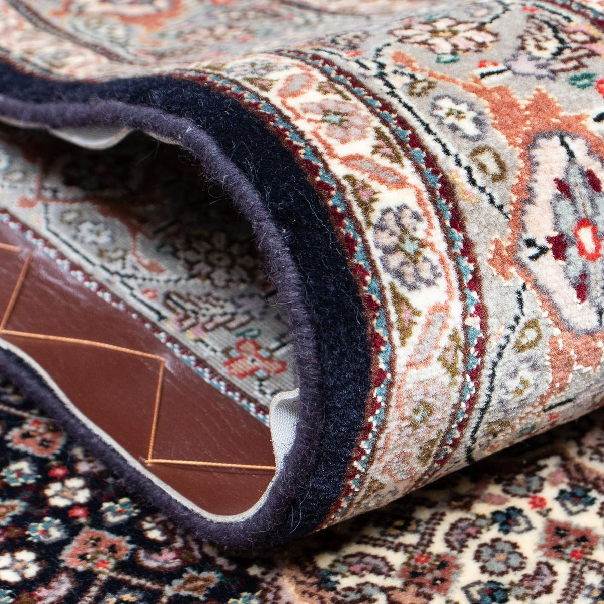 Tapis de couloir Tapis persan - Tabriz - 389 x 83 cm - multicolore