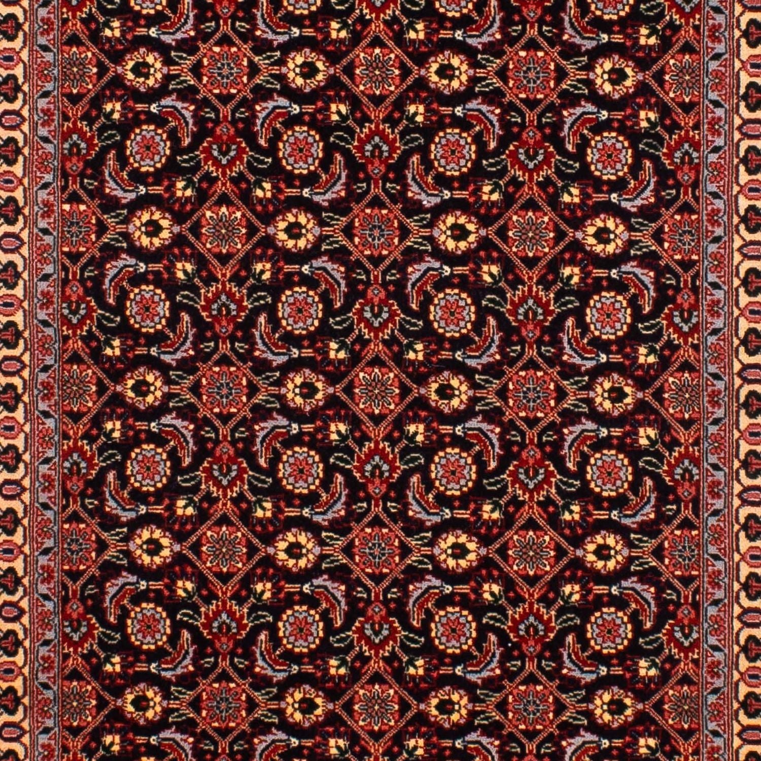 Tapis de couloir Tapis persan - Tabriz - 293 x 74 cm - marron