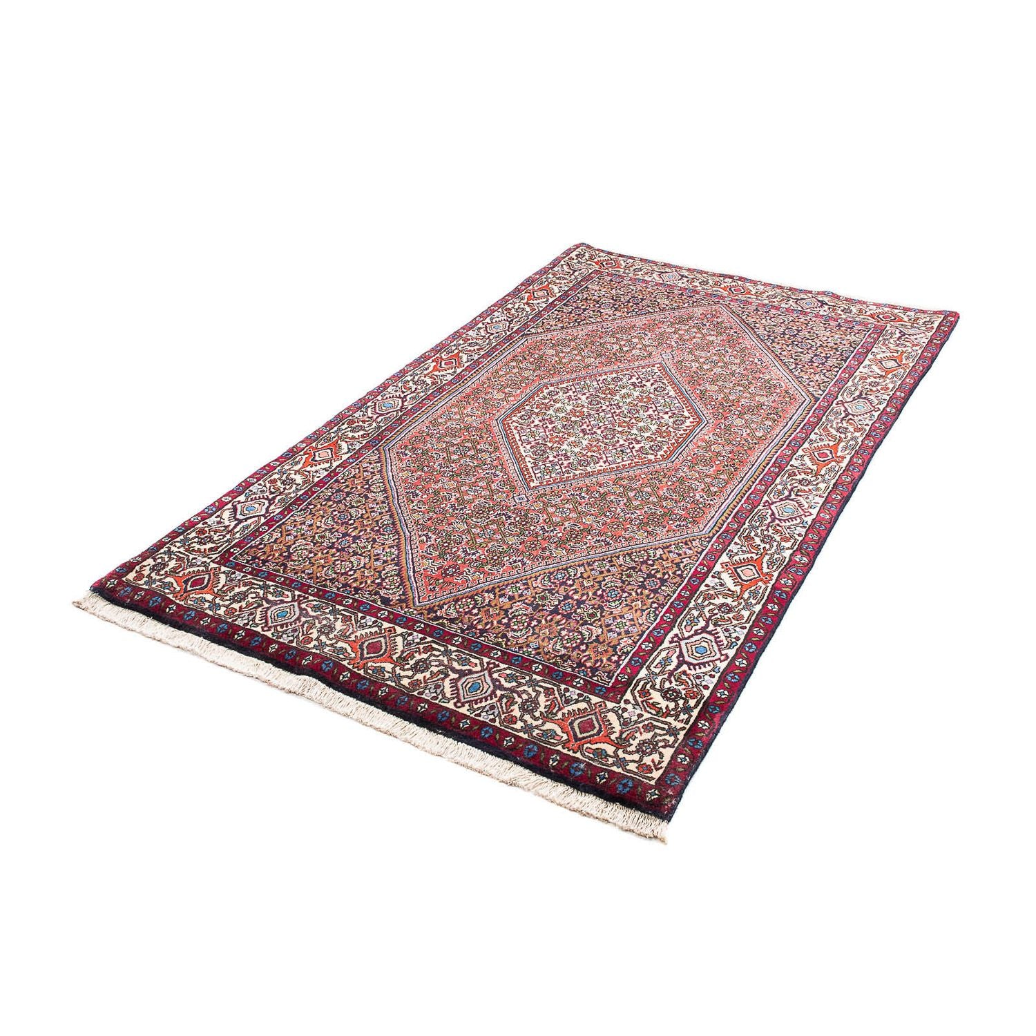 Tapis persan - Bidjar - 190 x 108 cm - rouge clair
