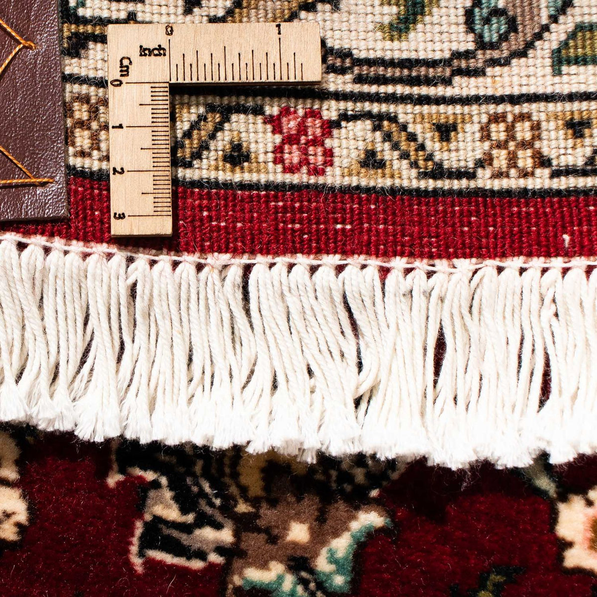 Tapis de couloir Tapis persan - Tabriz - Royal - 312 x 77 cm - rouge foncé