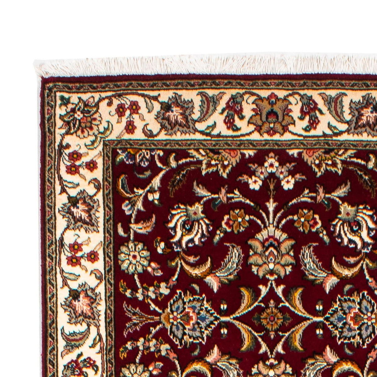 Tapis de couloir Tapis persan - Tabriz - Royal - 322 x 85 cm - rouge foncé