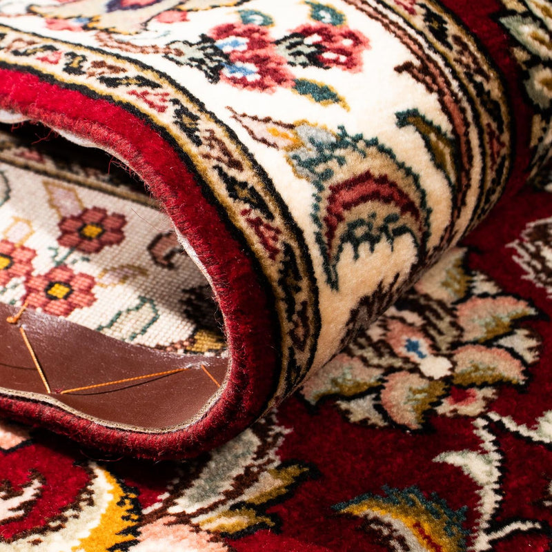 Tapis de couloir Tapis persan - Tabriz - Royal - 322 x 85 cm - rouge foncé