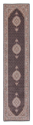 Tapis de couloir Tapis persan - Tabriz - 387 x 82 cm - multicolore