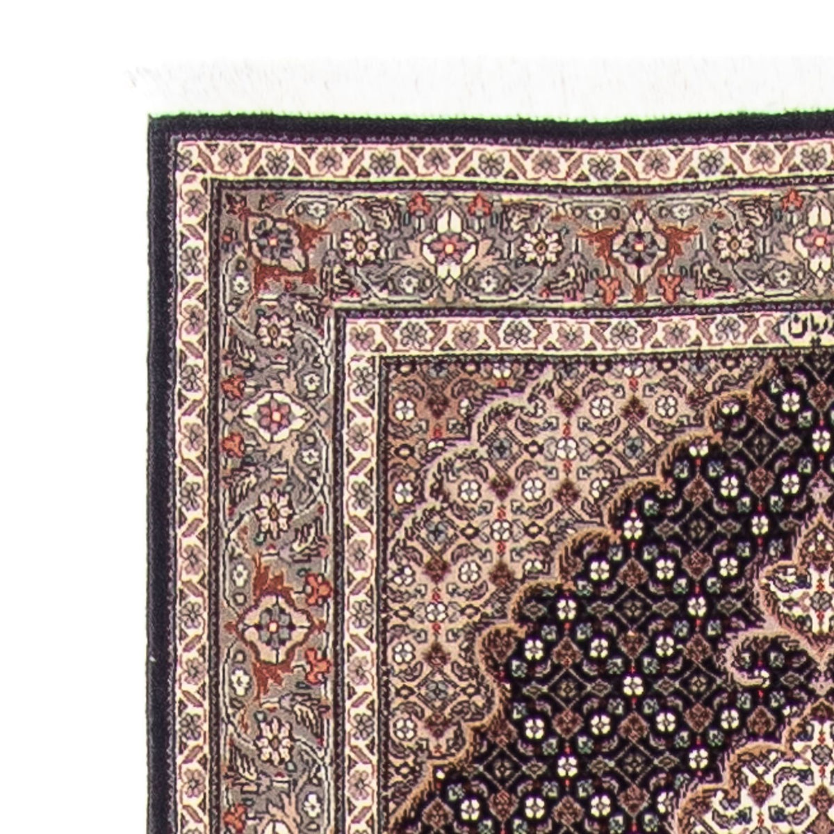 Tapis de couloir Tapis persan - Tabriz - 387 x 82 cm - multicolore
