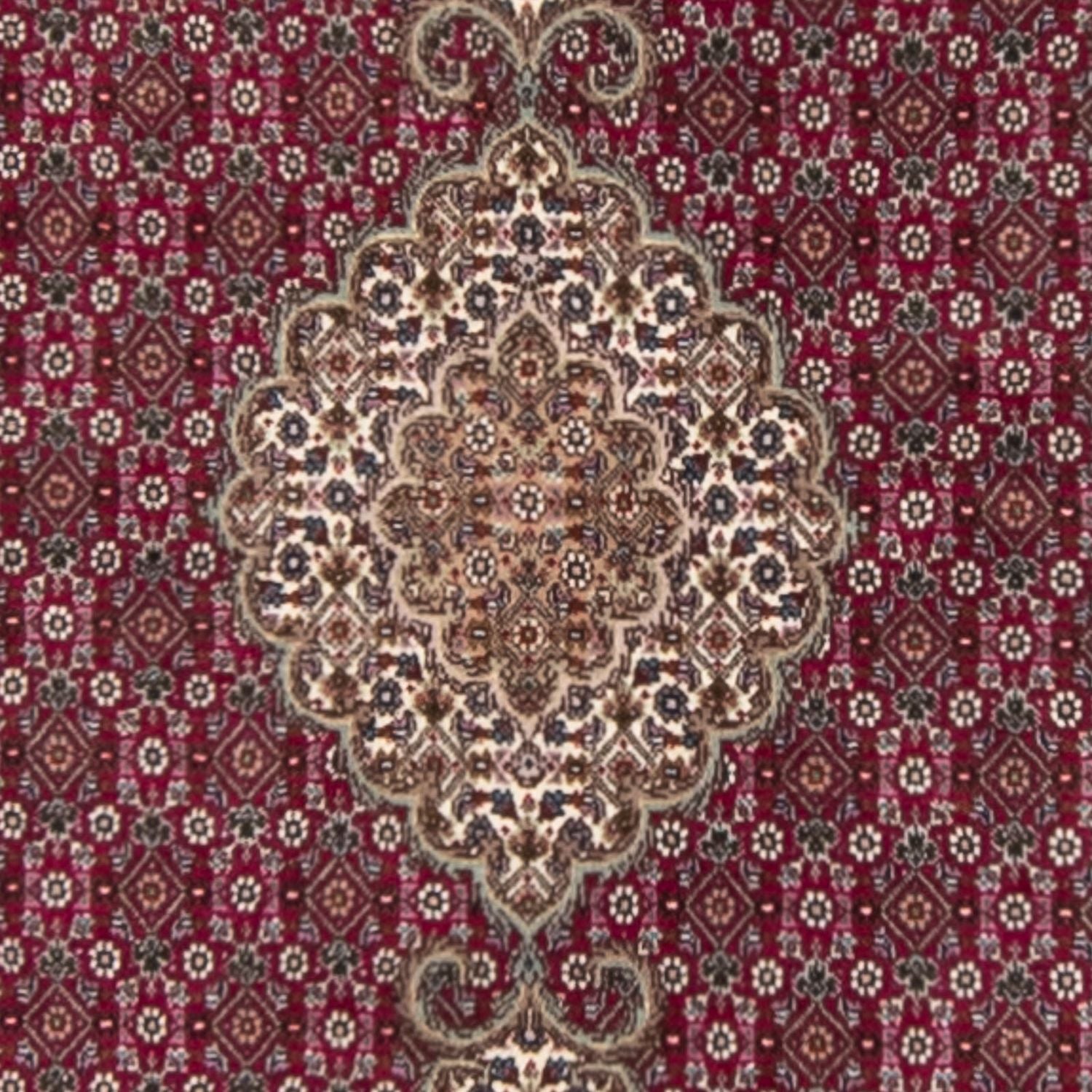 Tapis de couloir Tapis persan - Tabriz - 343 x 81 cm - rouge foncé
