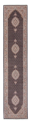 Tapis de couloir Tapis persan - Tabriz - Royal - 391 x 82 cm - bleu foncé