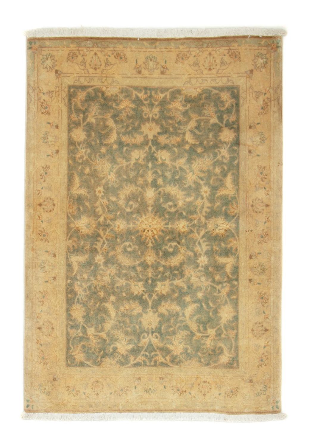 Tapis persan - Tabriz - Royal - 144 x 99 cm - vert