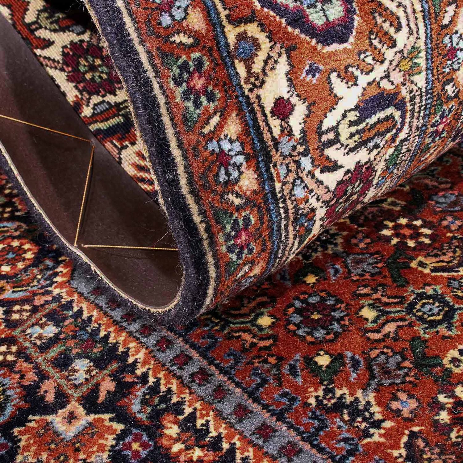 Tapis persan - Bidjar - 153 x 105 cm - bleu foncé