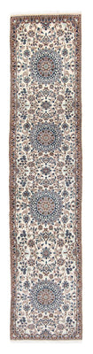 Tapis de couloir Tapis persan - Nain - 376 x 75 cm - beige