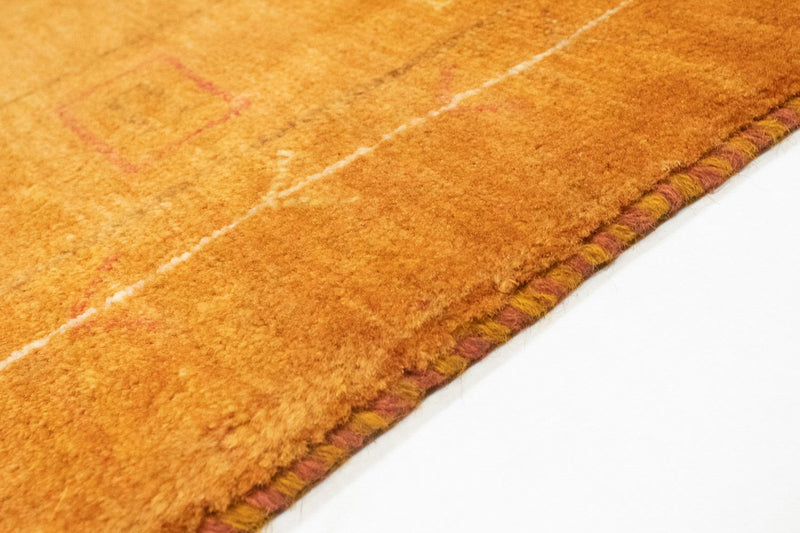 Tapis Gabbeh - Persan - 193 x 151 cm - or