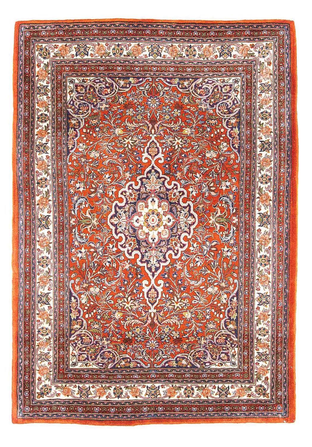 Tapis persan - Bidjar - 152 x 110 cm - rouge
