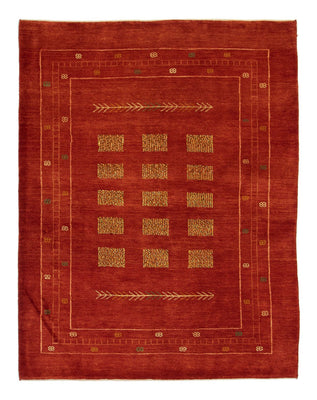 Tapis Gabbeh - Persan - 193 x 149 cm - rouge