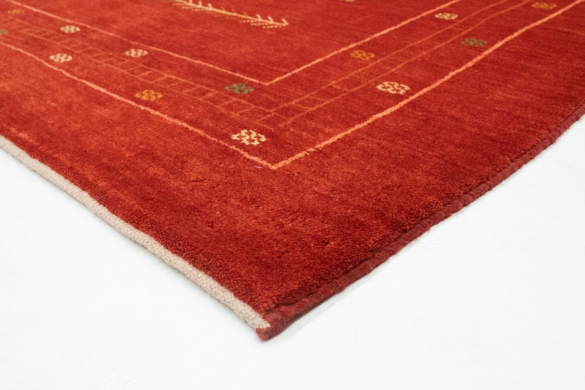 Tapis Gabbeh - Persan - 193 x 149 cm - rouge