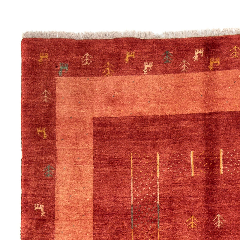 Tapis Gabbeh - Persan - 229 x 173 cm - rouge foncé