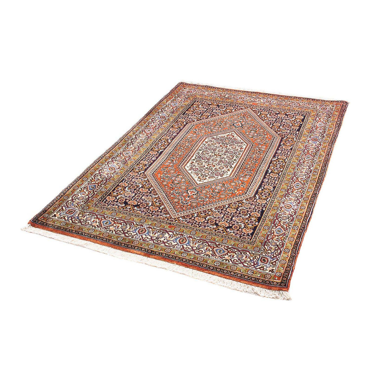 Tapis persan - Bidjar - 153 x 108 cm - rouge clair