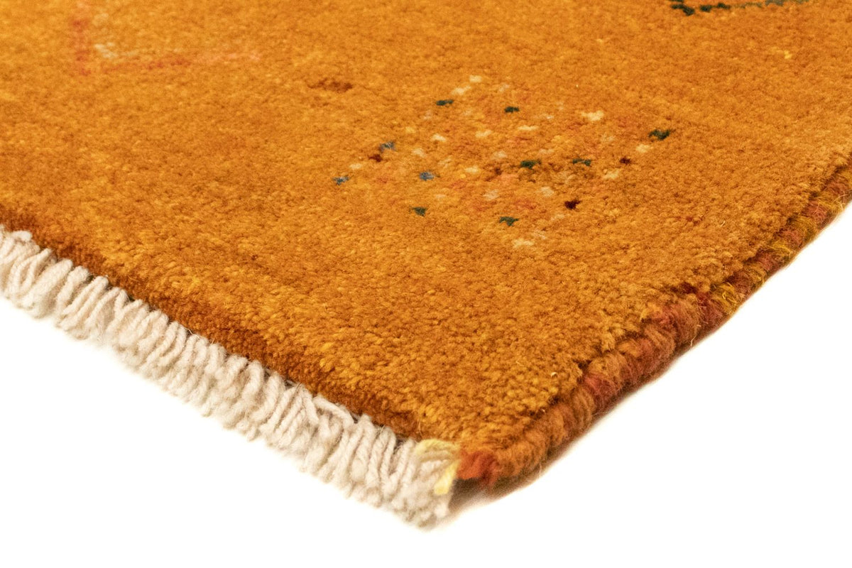 Tapis Gabbeh - Persan - 130 x 81 cm - or