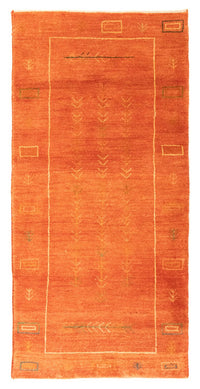 Tapis Gabbeh - Persan - 146 x 68 cm - rouille
