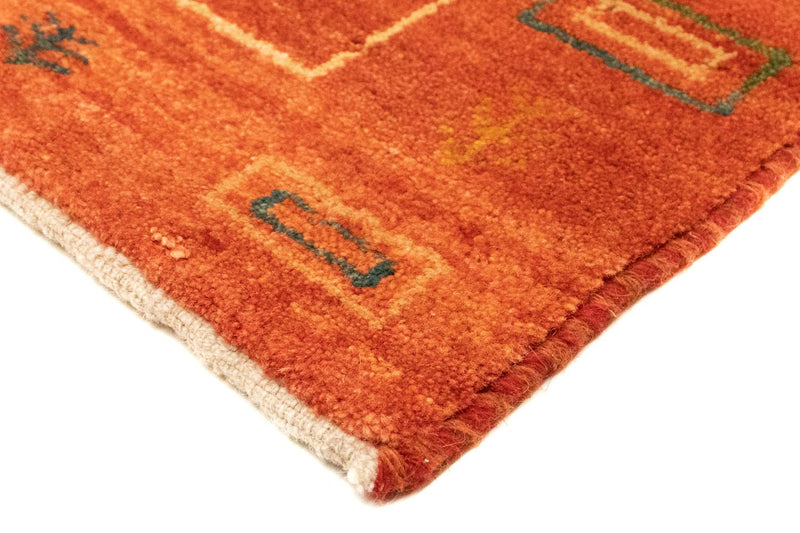 Tapis Gabbeh - Persan - 146 x 68 cm - rouille