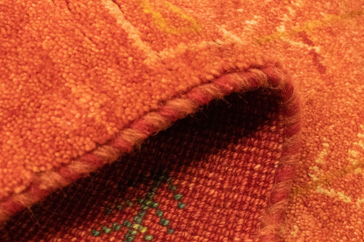 Tapis Gabbeh - Persan - 146 x 68 cm - rouille