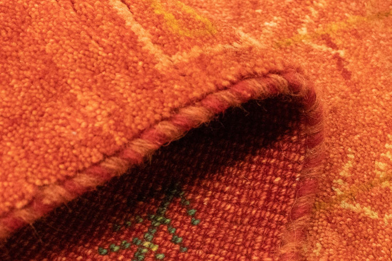 Tapis Gabbeh - Persan - 146 x 68 cm - rouille