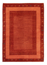 Tapis Gabbeh - Persan - 201 x 146 cm - rouge