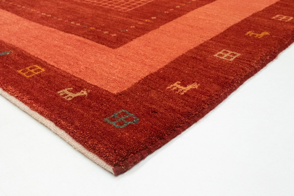 Tapis Gabbeh - Persan - 201 x 146 cm - rouge