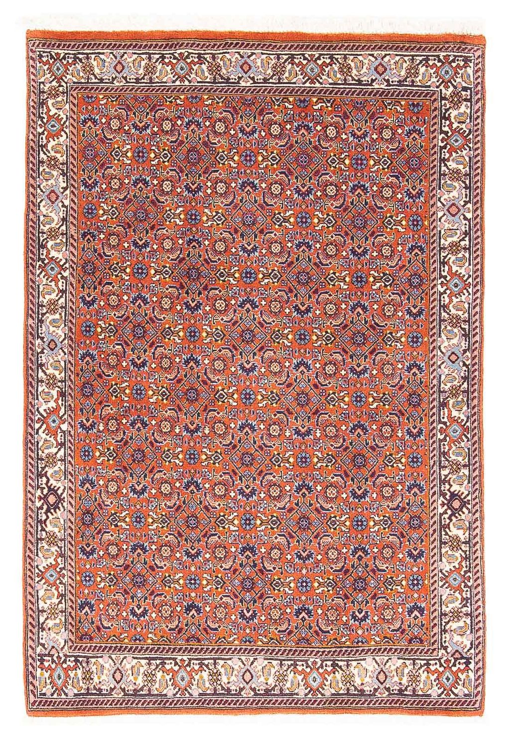 Tapis persan - Bidjar - 132 x 87 cm - rouge