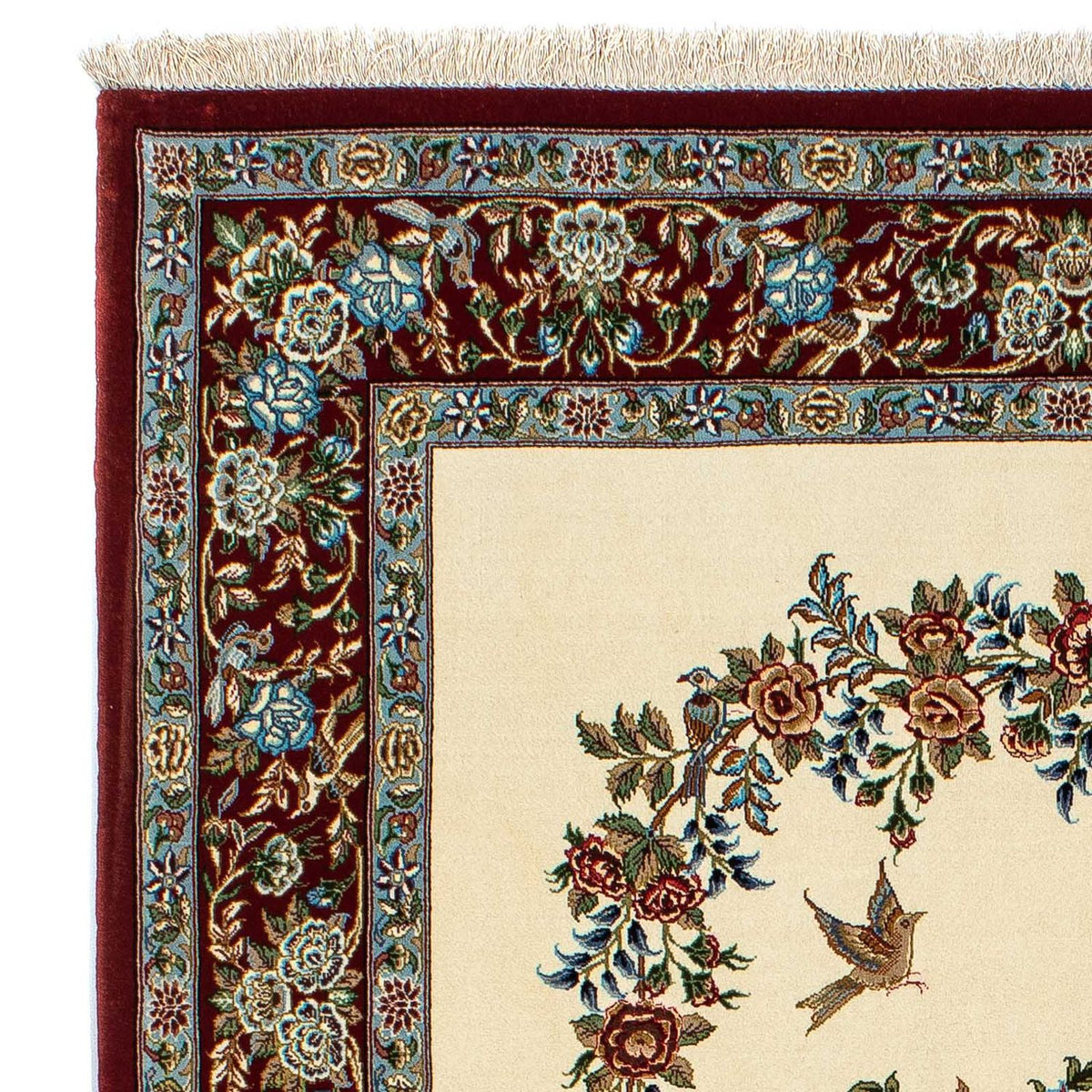 Tapis persan - Ghom - 205 x 135 cm - beige