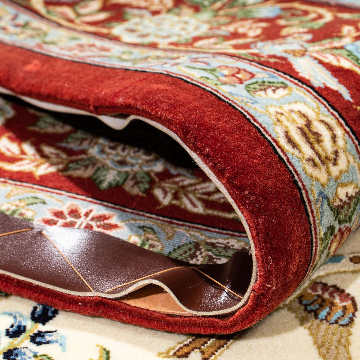 Tapis persan - Ghom - 205 x 135 cm - beige