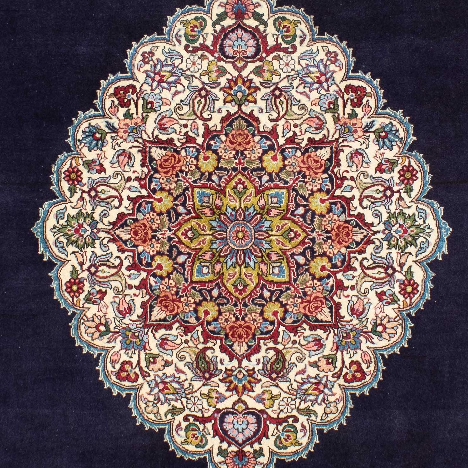 Tapis persan - Nomadic - 233 x 169 cm - bleu foncé