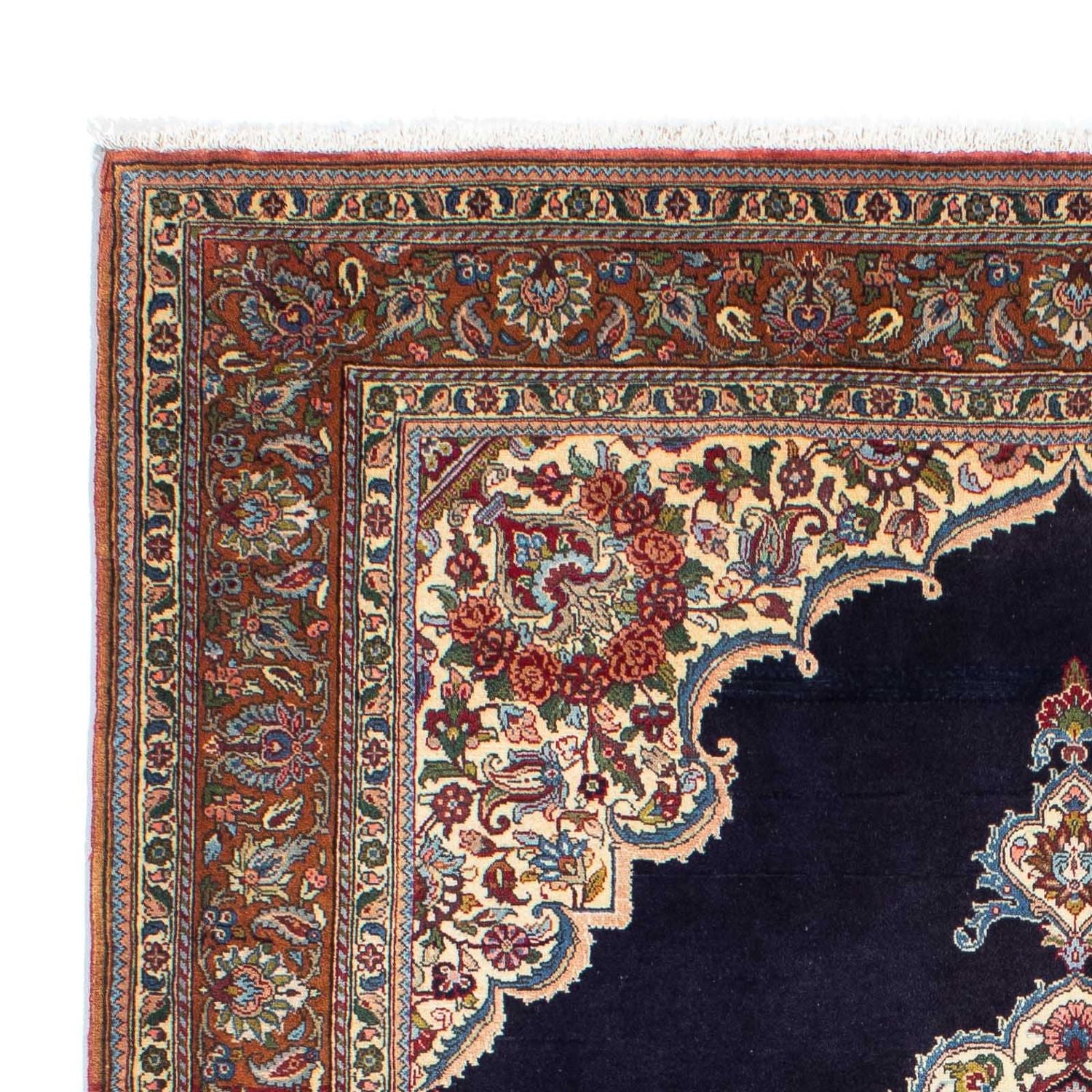 Tapis persan - Nomadic - 233 x 169 cm - bleu foncé