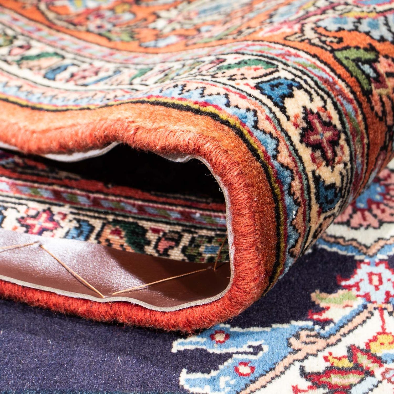Tapis persan - Nomadic - 233 x 169 cm - bleu foncé