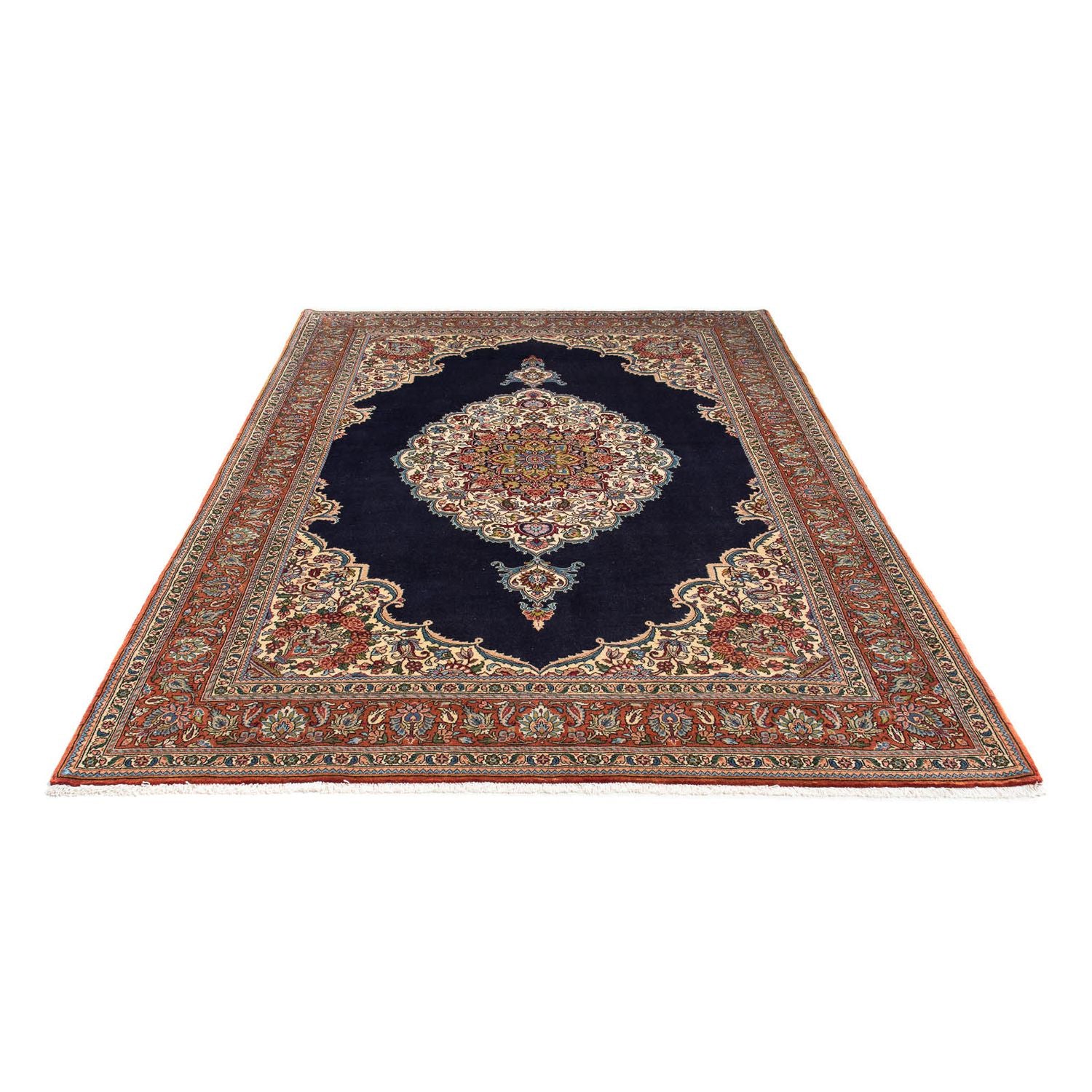 Tapis persan - Nomadic - 233 x 169 cm - bleu foncé