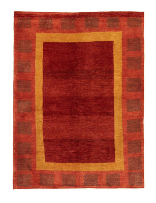 Tapis Gabbeh - Persan - 198 x 147 cm - rouge