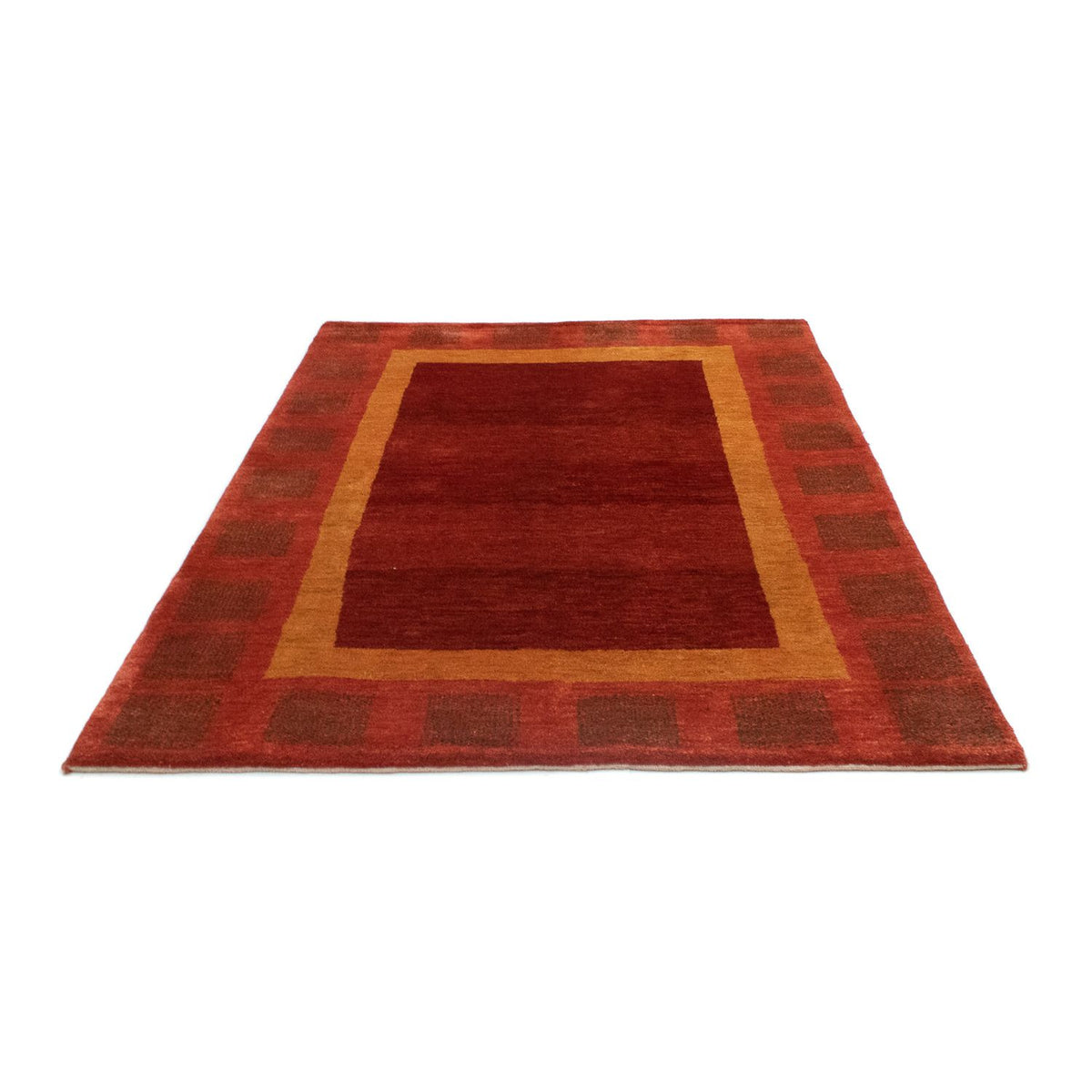 Tapis Gabbeh - Persan - 198 x 147 cm - rouge