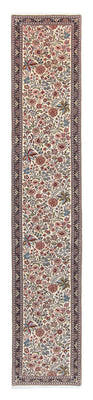 Tapis de couloir Tapis persan - Ghom - 400 x 70 cm - beige