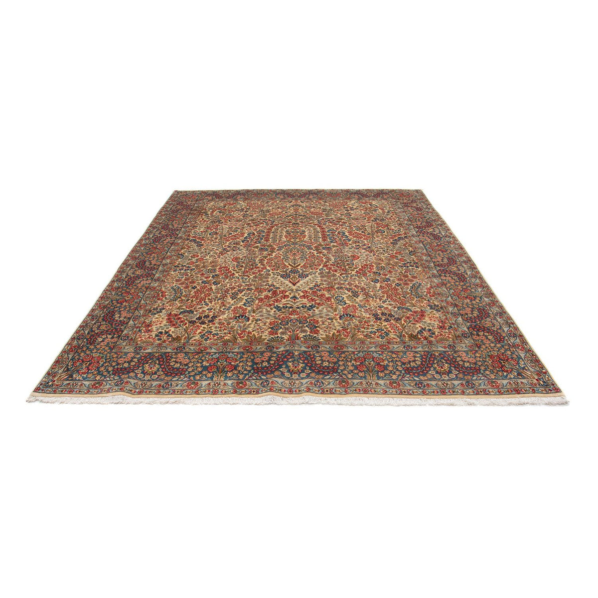 Tapis persan - Ghom - 271 x 232 cm - beige