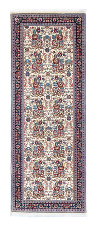 Tapis de couloir Tapis persan - Ghom - 194 x 70 cm - beige
