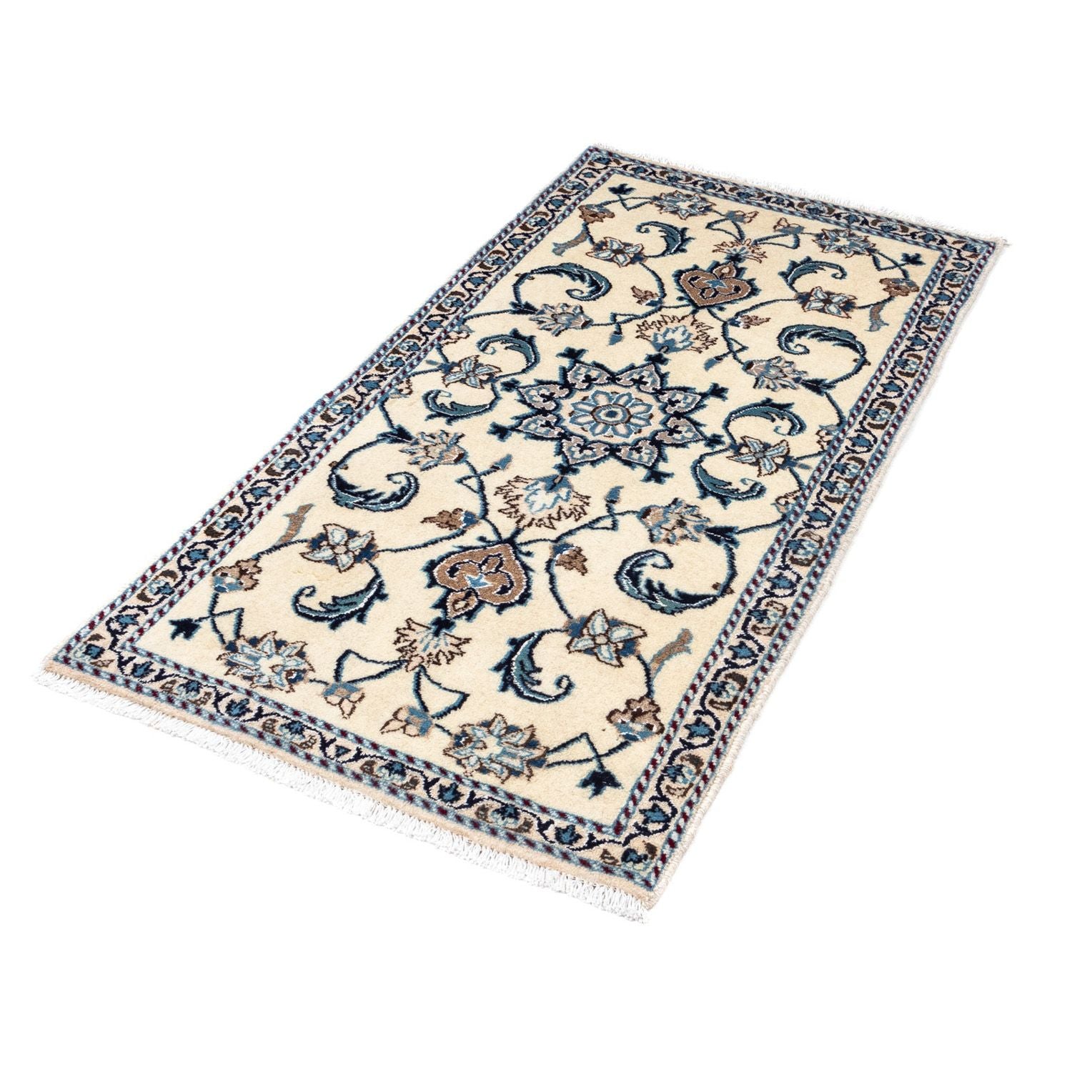 Tapis persan - Nain - 135 x 67 cm - beige