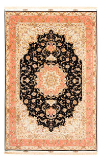 Tapis persan - Tabriz - 297 x 198 cm - bleu foncé