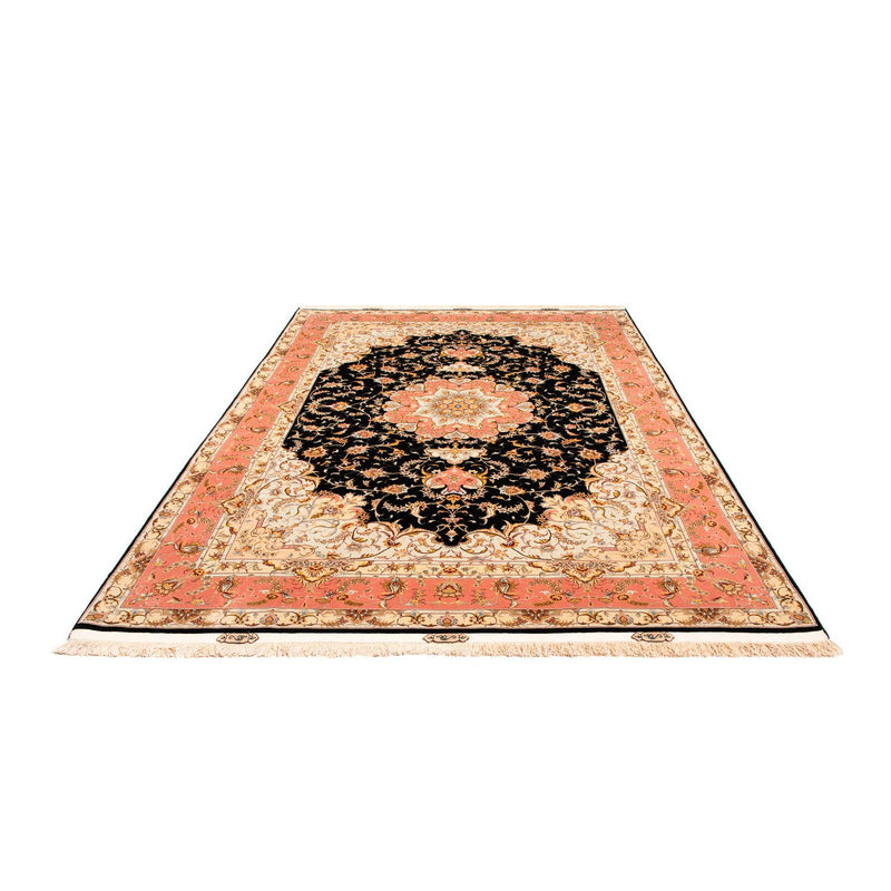 Tapis persan - Tabriz - 297 x 198 cm - bleu foncé