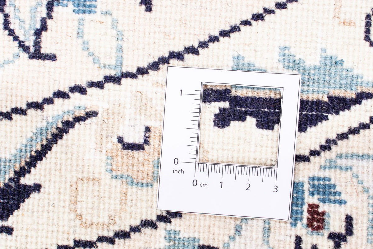 Tapis persan - Nain ronde  - 252 x 252 cm - rouge foncé