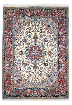 Tapis persan - Ghom - 253 x 180 cm - beige