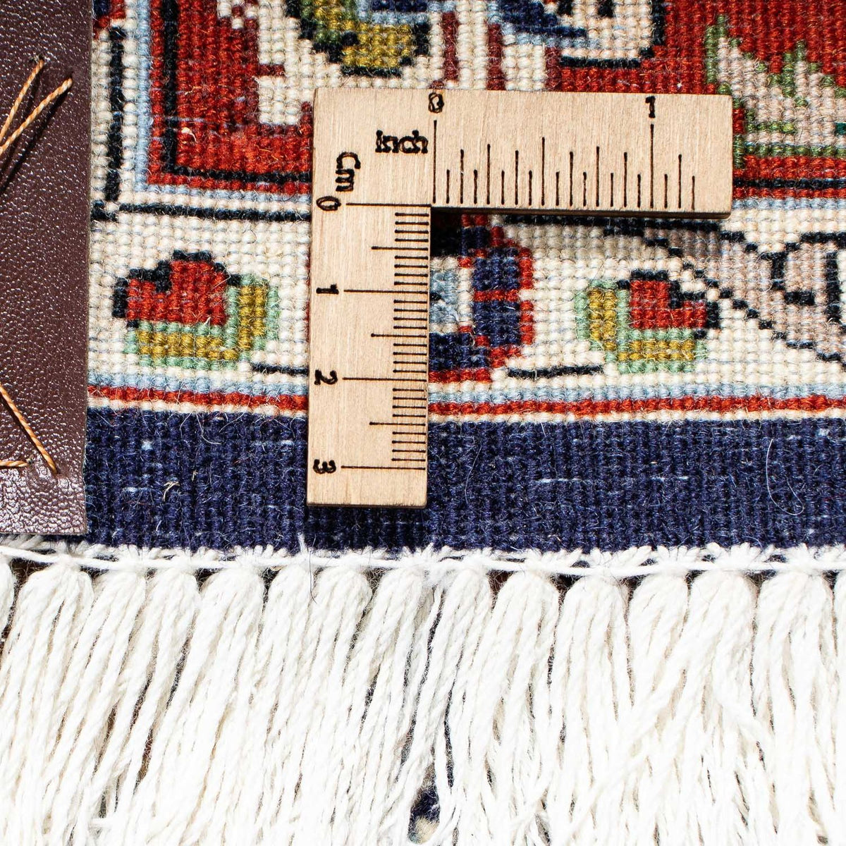 Tapis persan - Ghom - 188 x 135 cm - bleu foncé