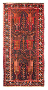 Tapis de couloir Tapis Belutsch - 239 x 111 cm - rouille