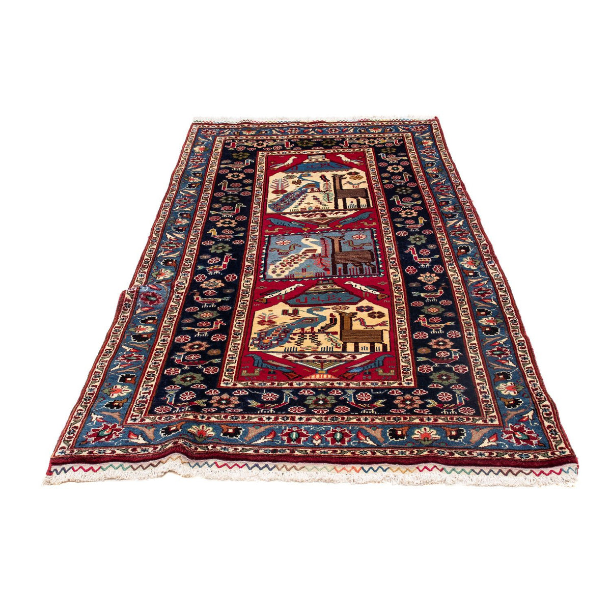 Tapis de couloir Tapis Belutsch - 200 x 107 cm - bleu foncé