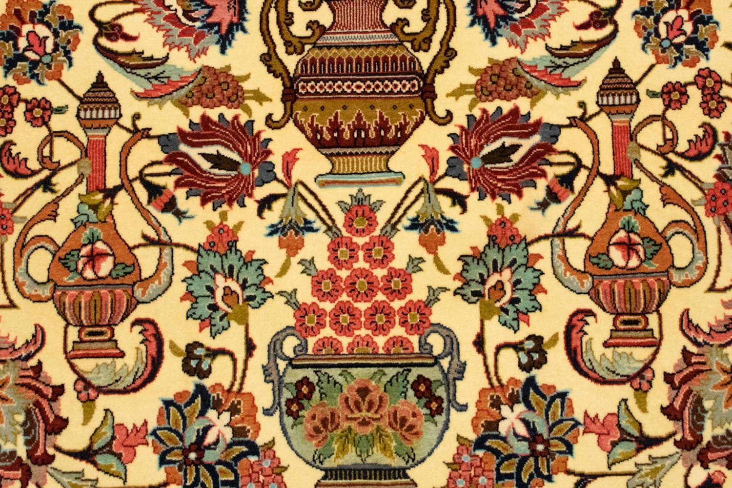 Tapis persan - Ghom - 170 x 104 cm - beige