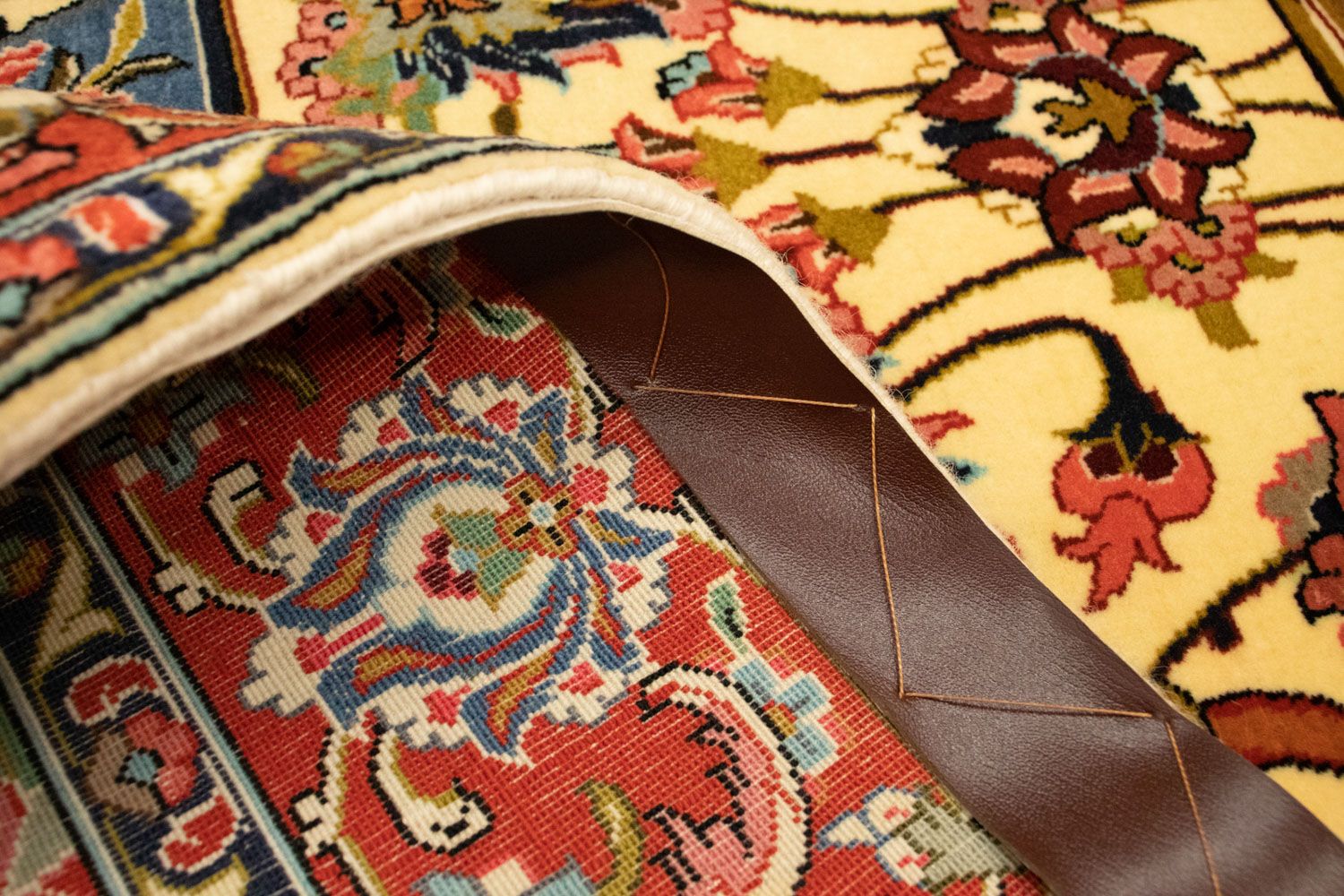 Tapis persan - Ghom - 170 x 104 cm - beige