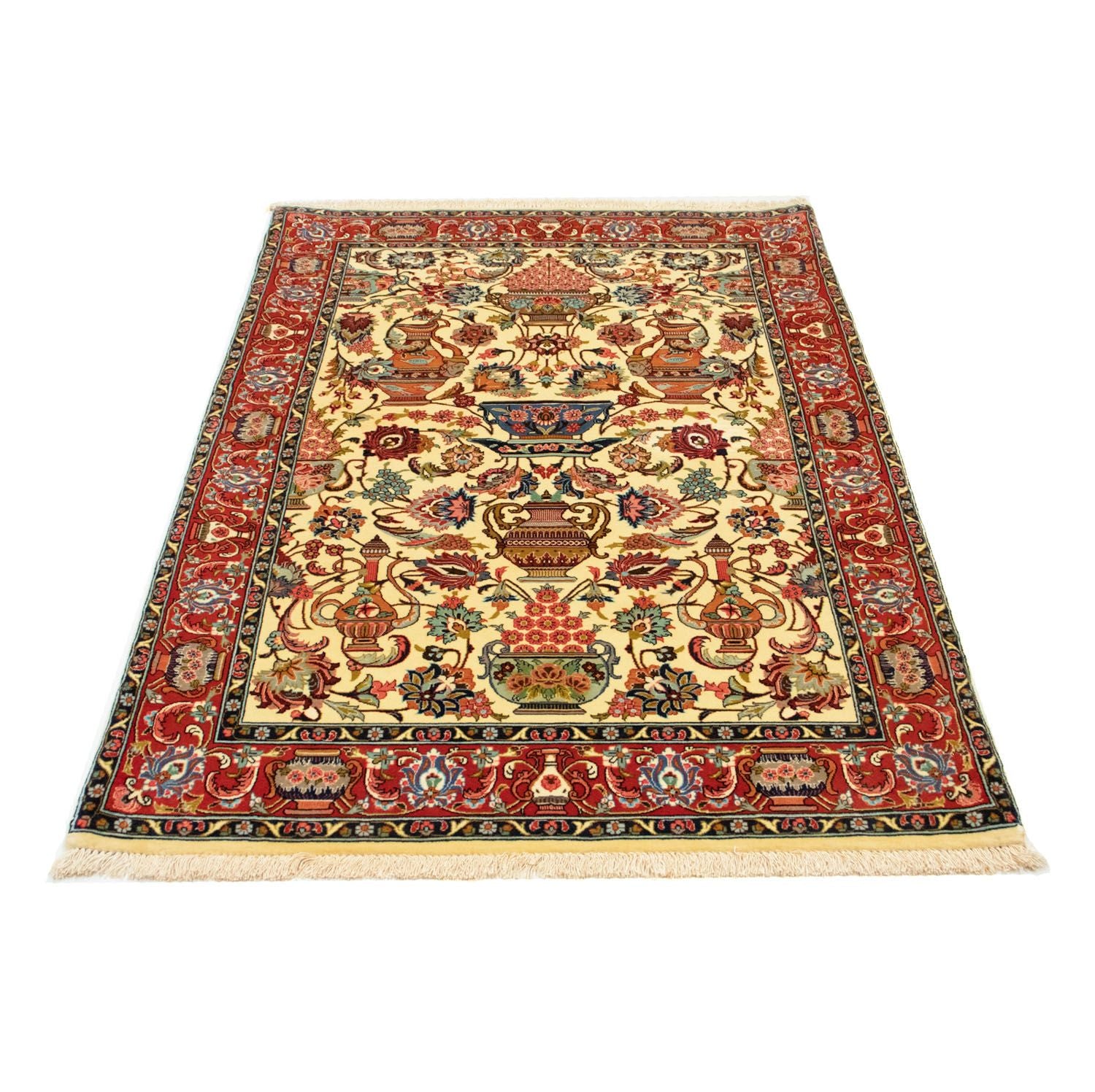 Tapis persan - Ghom - 170 x 104 cm - beige