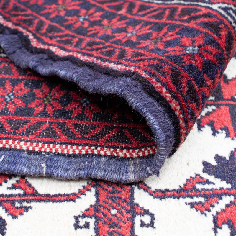 Tapis Belutsch - 136 x 89 cm - rouge
